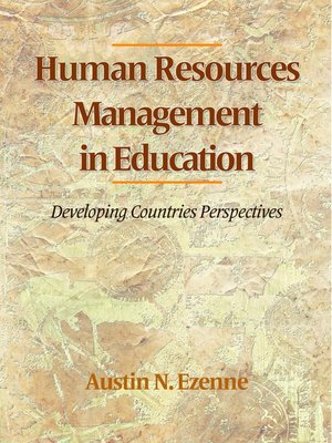 cover image of Human Resources Management In Education